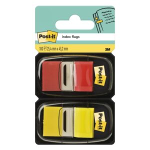 post it index pack de 2 dispensadores con 100 marcadores de indice reposicionables forma rectangular colores surtidos