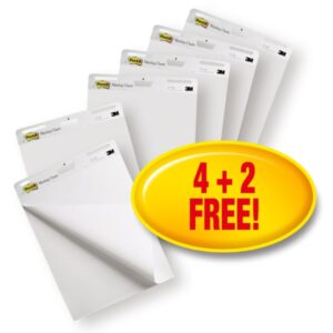 post it super sticky bloc de 180 blocs de reuniones forma rectangular 635x762mm color blanco