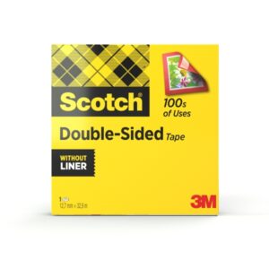 scotch cinta adhesiva de doble cara 12mm x 33m color transparente