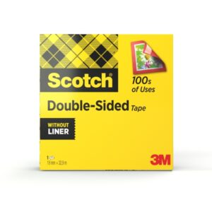 scotch cinta adhesiva de doble cara 19mm x 33m color transparente