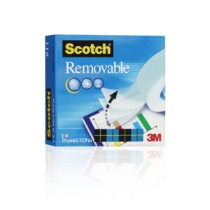 scotch magic reutilizable cinta adhesiva invisible reutilizable 19mm x 33m adhesivo removible transparente