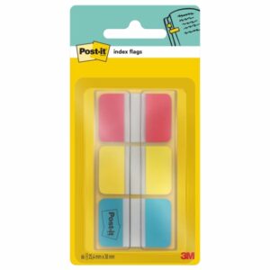 post it index dispensador con 66 marcadores reposicionables forma rectangular colores surtidos