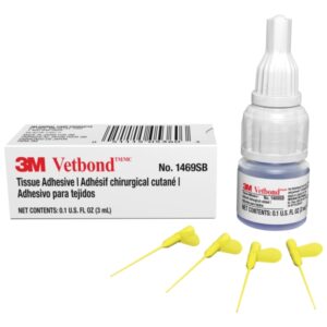 3m vetbond adhesivo para tejidos 3ml cierra heridas rapidamente incluye 4 aplicadores color transparente