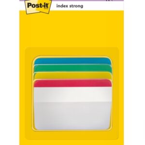 post it index dispensador con 24 marcadores reposicionables forma rectangular colores surtidos