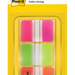 post it index dispensador con 36 marcadores reposicionables forma rectangular colores surtidos