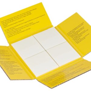 post it pack de 12 blocs de 36 notas transparentes forma cuadrada color transparente
