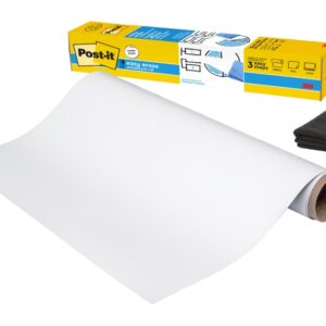 post it easy erase pizarra adhesiva forma rectangular 121.9x182.9cm color blanco