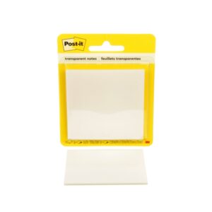 post it bloc de 36 notas transparentes forma cuadrada 73x73mm color transparente