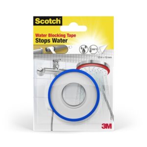 scotch cinta adhesiva para goteras 12mm x 12m color blanco