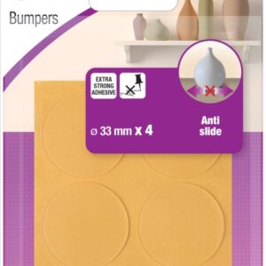 3m pack de 4 almohadillas adhesivas antideslizamiento 33mm de diametro color transparente