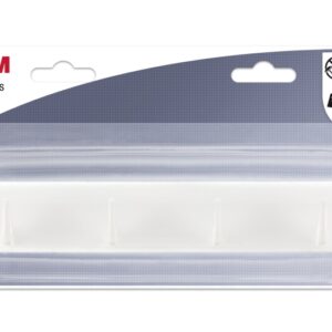 3m ganchos adhesivos en barra barra con 4 ganchos soporta hasta 1.9kg color blanco