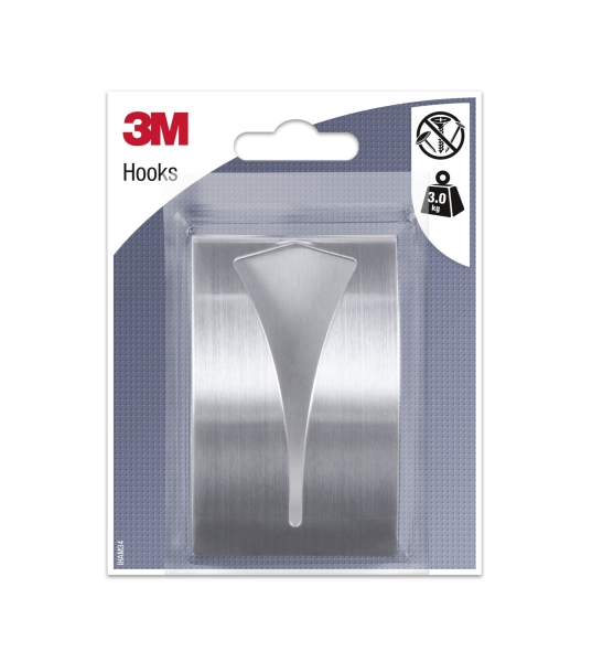 3m gancho adhesivo metalico soporta hasta 3kg color gris/titanio