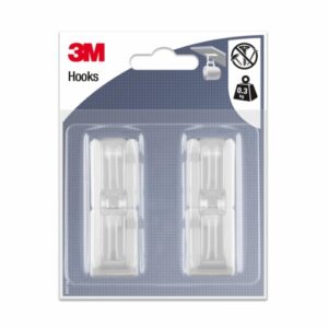 3m pack de 4 ganchos adhesivos para tazas soporta hasta 0.3kg color transparente