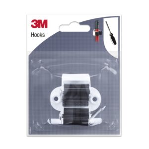 3m gancho con tornillos para escoba formato m color blanco