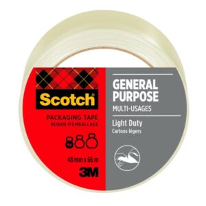 scotch precinto de embalaje 48mm x 66m color transparente