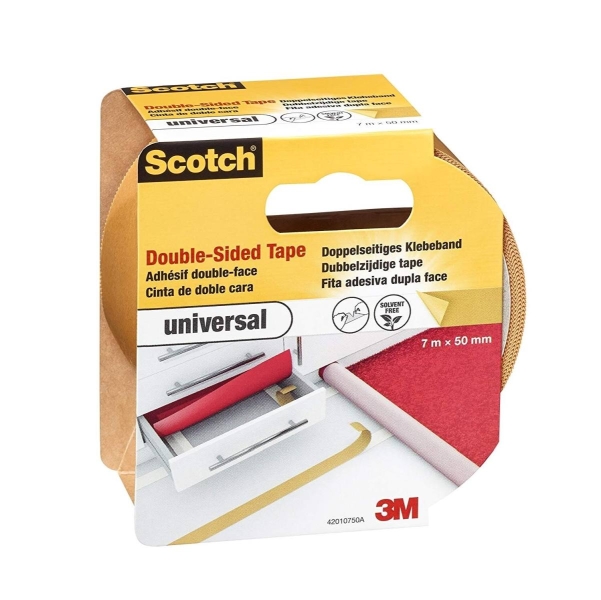 scotch cinta adhesiva para moqueta color blanco