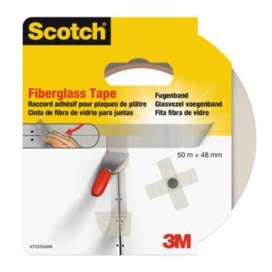 scotch cinta adhesiva para yeso 48mm x 50m fibra de vidrio color blanco