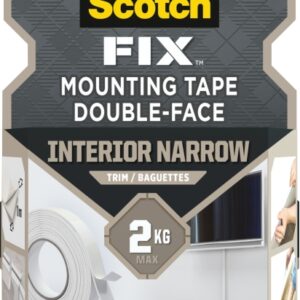 scotch fix pack de 4 cintas de montaje de doble cara 10 mm x 2m color blanco