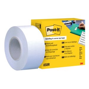 post it recambio de rollo de cinta adhesiva para escribir 25.4mm x 17.7m 6 lineas de ancho color blanco