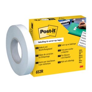 post it recambio de rollo de cinta adhesiva para escribir 18m x 8mm color blanco