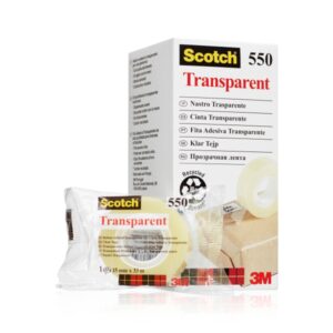 scotch pack de 10 cintas adhesivas 15mm x 33m color transparente