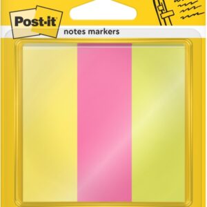 post it pack de 3 blocs de 100 marcadores reposicionables forma rectangular colores surtidos