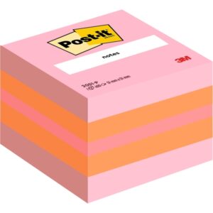 post it cubo de 400 notas adhesivas reposicionables forma cuadrada 51x51mm colores surtidos