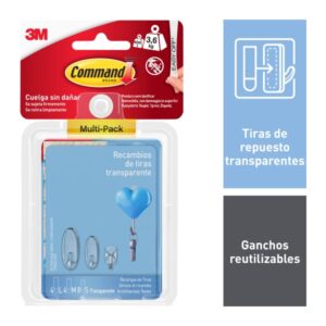 command tiras adhesivas de repuesto formatos surtidos soporta hasta 3.6kg color blanco