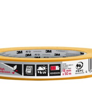 3m cinta de enmascarar profesional multisuperficie 18mm x 50m 100% pefc color naranja