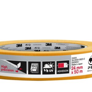 3m cinta de enmascarar profesional multisuperficie 24mm x 50m 100% pefc color amarillo