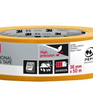 3m cinta de enmascarar profesional multisuperficie 36mm x 50m 100% pefc color naranja