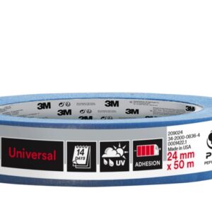 3m cinta de enmascarar profesional multisuperficie 24mm x 50m 100% pefc color azul