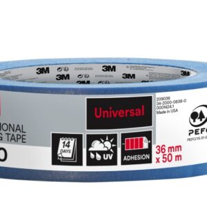 3m cinta de enmascarar profesional multisuperficie 36mm x 50m 100% pefc color azul