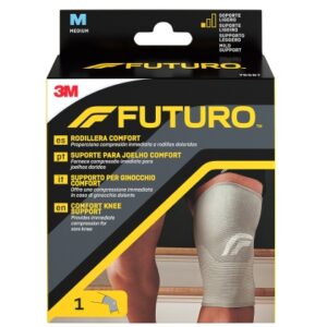futuro comfort rodillera talla m (36.8 43.2cm) transpirable elastico color gris