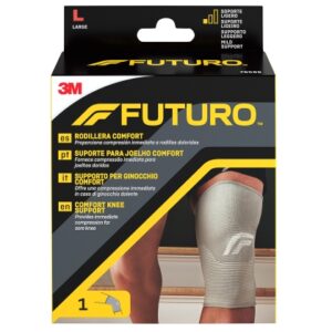 futuro comfort rodillera talla l (43.2 49.5cm) transpirable elastico color gris