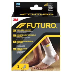 futuro comfort tobillera talla m (31.8 38.1cm) transpirable elastico color gris