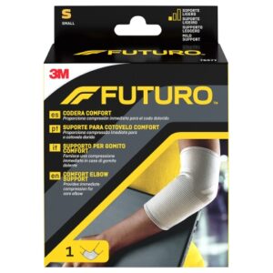 futuro comfort codera talla s (22.9 25.4cm) transpirable elastico anatomico color gris