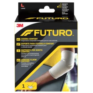 futuro comfort codera talla l (28 30.5cm) transpirable elastico anatomico color gris