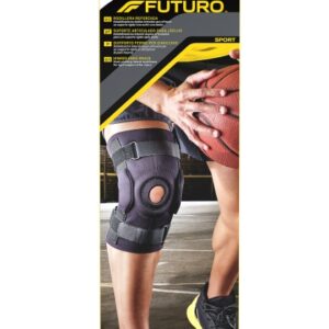 futuro rodillera reforzada ajustable (40.6 55.9cm) color negro