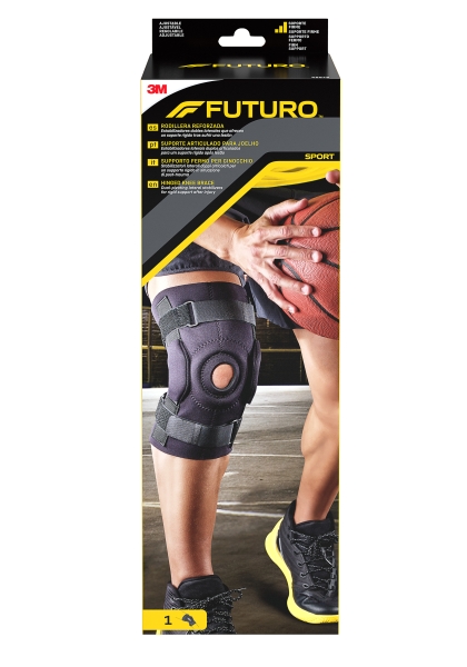 futuro rodillera reforzada ajustable (40.6 55.9cm) color negro
