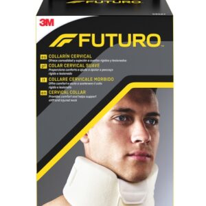 futuro collarin cervical ajustable (6.35 12.7cm) transpirable ergonomico color blanco