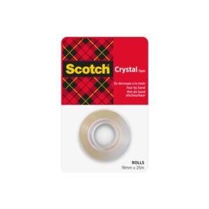 scotch cinta adhesiva facil de cortar 19mm x 25m color transparente
