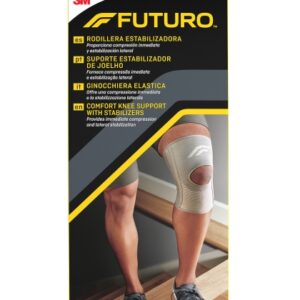 futuro rodillera talla s (30.5 36.8cm) estabilizadora transpirable elastico color gris