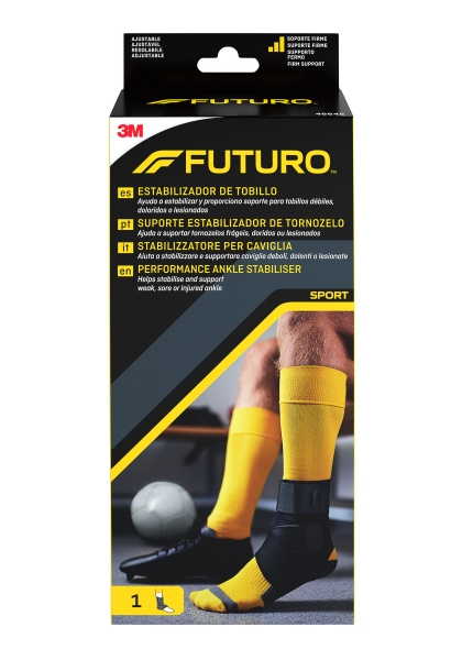 futuro tobillera ajustable (20.3 25.4cm) transpirable aisla la humedad color negro