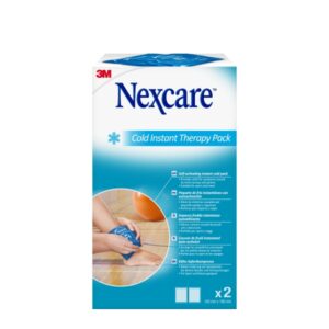 nexcare coldhot therapy pack de 2 compresas de frio instantaneo desechable no necesita refrigeracion previa color blanco
