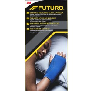 futuro soporte nocturno para brazo y mano ajustable (13.3 22.9cm) transpirable color azul