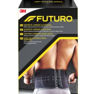 futuro faja lumbar ajustable (73.7 129.5cm) transpirable elastico color negro
