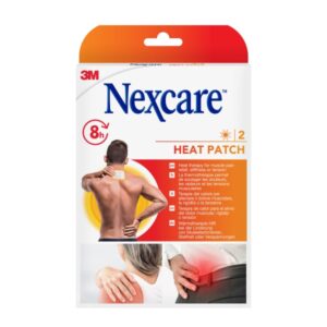 nexcare pack de 2 parches termicos 9.5x13cm color blanco