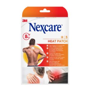nexcare pack de 5 parches termicos 9.5x13cm color blanco