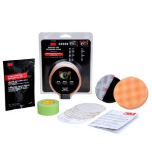 3m pack para restauracion de faros incluye instrucciones adaptador para taladro color varios